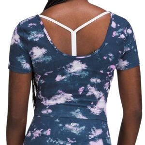 Lululemon Align T-Shirt Stretch Comfy Womens 6 Running Yoga Blue Pink Rel 7 22